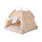 Pet Dog Tent Portable Cute Pattern Cat House Pet Small Dog Bed Breathable Thick Cushion Pet Hut Outdoor Indoor Pet Bed Supplies