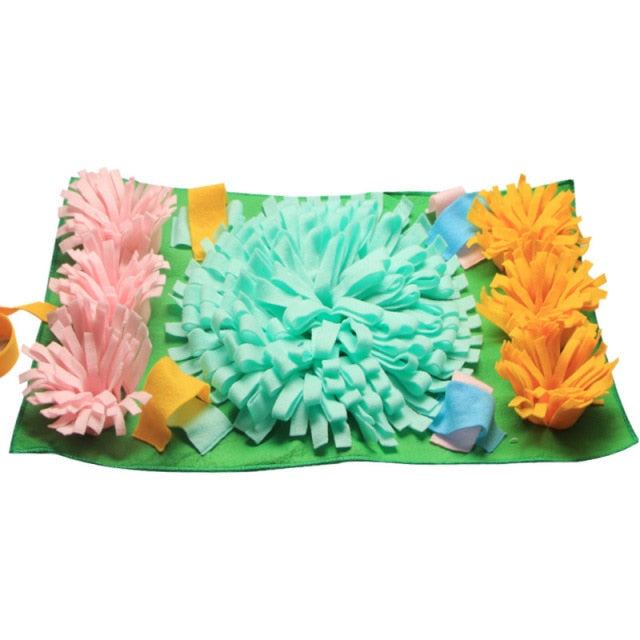 Pet Sniffing Mat Washable Dog Cat Smell Training Pad Consume Energy Puzzle Pet Toys Puppy Dog Release Stress Training Blanket