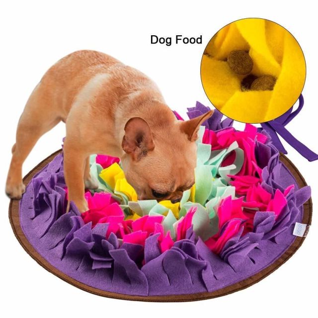 Pet Sniffing Mat Washable Dog Cat Smell Training Pad Consume Energy Puzzle Pet Toys Puppy Dog Release Stress Training Blanket