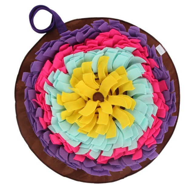 Pet Sniffing Mat Washable Dog Cat Smell Training Pad Consume Energy Puzzle Pet Toys Puppy Dog Release Stress Training Blanket