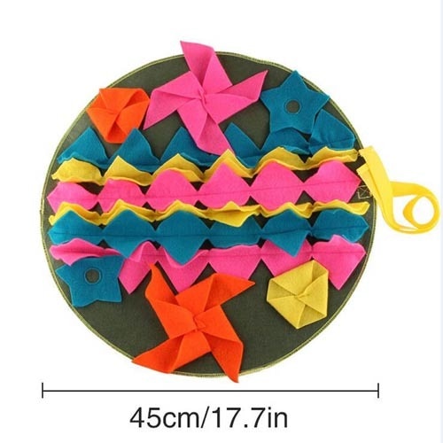 Pet Sniffing Mat Washable Dog Cat Smell Training Pad Consume Energy Puzzle Pet Toys Puppy Dog Release Stress Training Blanket