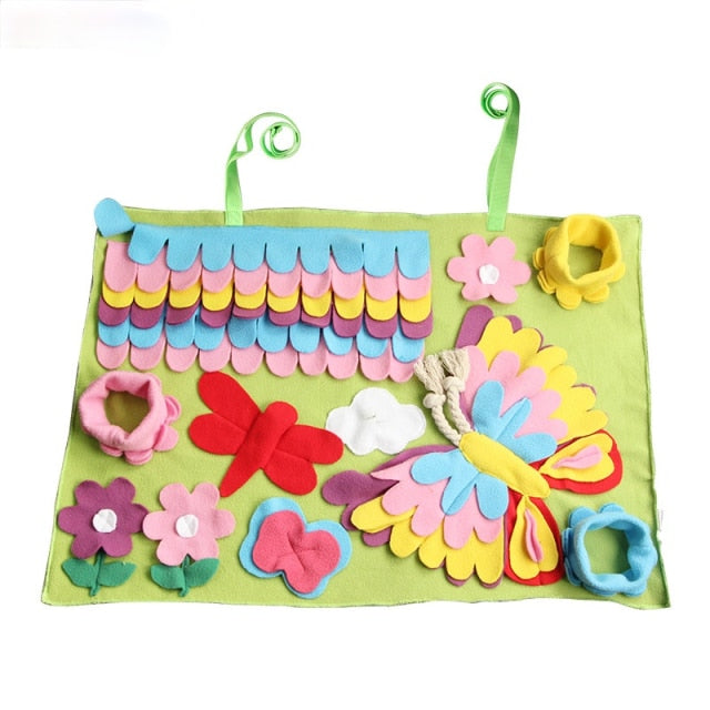 Pet Sniffing Mat Washable Dog Cat Smell Training Pad Consume Energy Puzzle Pet Toys Puppy Dog Release Stress Training Blanket