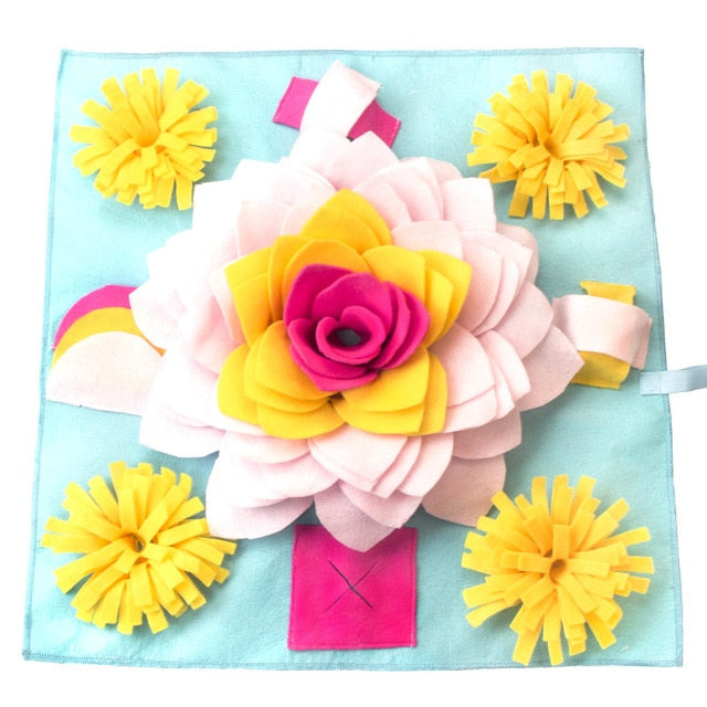 Pet Sniffing Mat Washable Dog Cat Smell Training Pad Consume Energy Puzzle Pet Toys Puppy Dog Release Stress Training Blanket