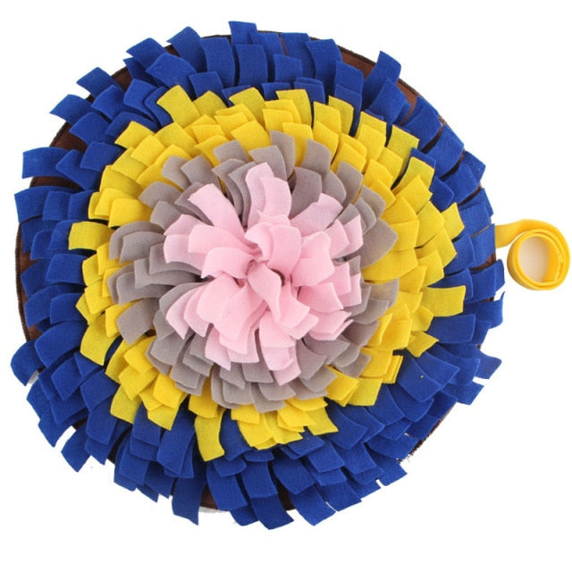 Pet Sniffing Mat Washable Dog Cat Smell Training Pad Consume Energy Puzzle Pet Toys Puppy Dog Release Stress Training Blanket