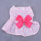 Summer Dog Clothes Cute Floral Sling Dress Thin Skirt Sunscreen For Small Dog Chihuahua Bichon Poodle Costume Puppy Pet Dresses