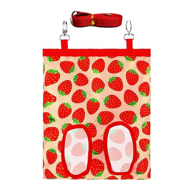 Hay Bag Hanging Pouch Feeder Holder Feeding Dispenser Container for Rabbit Guinea Pig Small Animals Pet High Quality