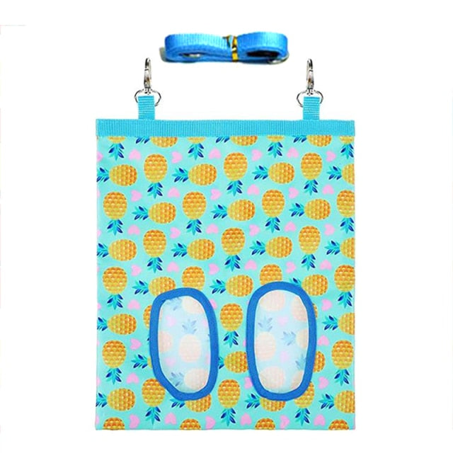 Hay Bag Hanging Pouch Feeder Holder Feeding Dispenser Container for Rabbit Guinea Pig Small Animals Pet High Quality