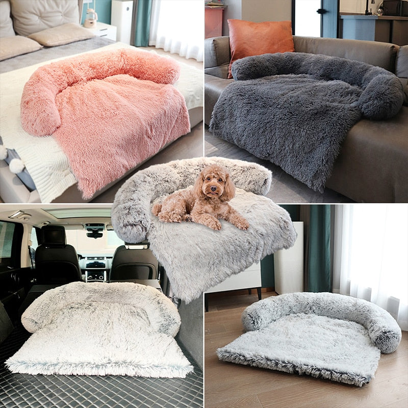 Pet Sofa Dog Bed Washable Cat Bed Puppy Blanket Warm Cat's House Kennel Mat Couches Floor Furniture Protector Dog Accessories