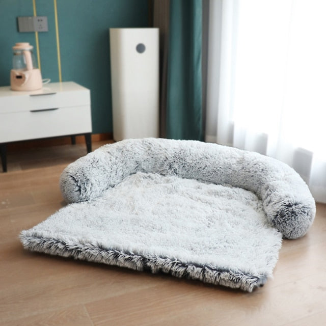 Pet Sofa Dog Bed Washable Cat Bed Puppy Blanket Warm Cat's House Kennel Mat Couches Floor Furniture Protector Dog Accessories