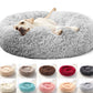 Super Soft Cat Bed Round Fluffy Dog Sleeping Basket Long Plush Warm Pet Mat Cute Lightweight Comfortable Touch Kennel Large Dog