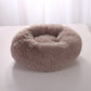 Super Soft Cat Bed Round Fluffy Dog Sleeping Basket Long Plush Warm Pet Mat Cute Lightweight Comfortable Touch Kennel Large Dog