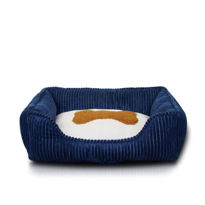 Dog Bed Winter Warm Dog Kennel 3 Colors Bone Square Water Wash Cat Kennel Soft Deep Sleep Dog Supplies Pet Bed Pet Accessories