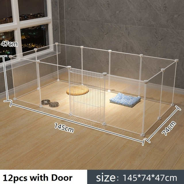 Cat Cage Large Indoor DIY Design Pet Home Small Animal House Detachable Playpen Dog Pen Rabbit Pen Small Pet Playpen