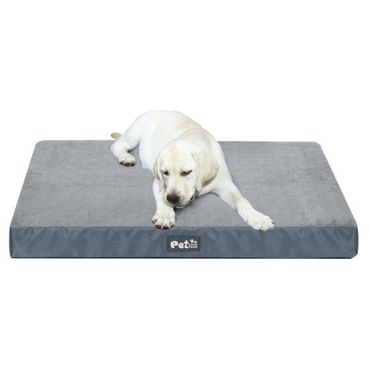 Memory Foam Orthopedic Dog Bed Calming Pet Sleeping Pad Washable Dog Crate Mat Plush Removable Cover For Medium Large Dogs House