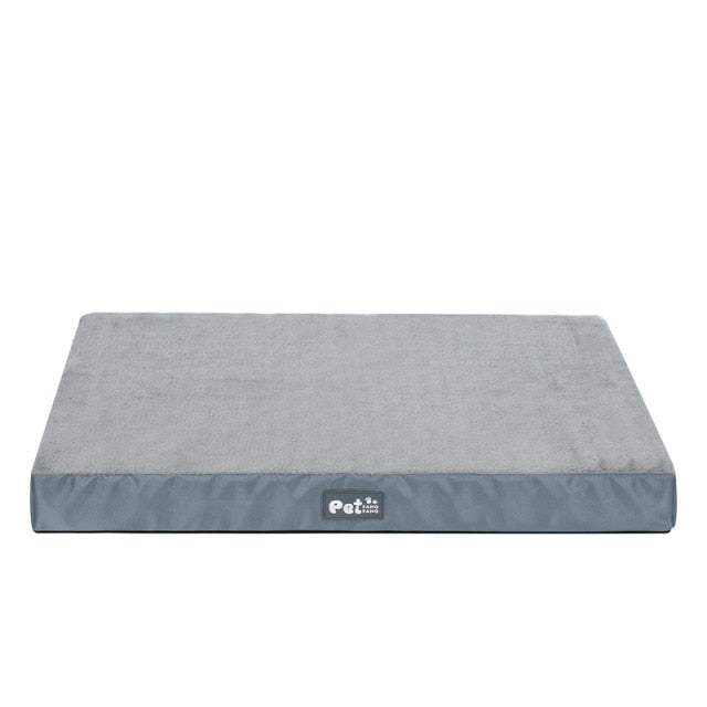 Memory Foam Orthopedic Dog Bed Calming Pet Sleeping Pad Washable Dog Crate Mat Plush Removable Cover For Medium Large Dogs House