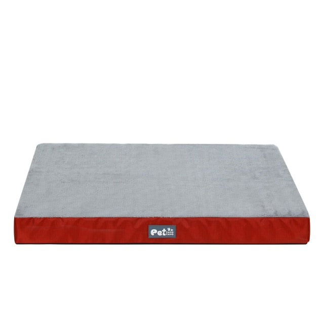 Memory Foam Orthopedic Dog Bed Calming Pet Sleeping Pad Washable Dog Crate Mat Plush Removable Cover For Medium Large Dogs House