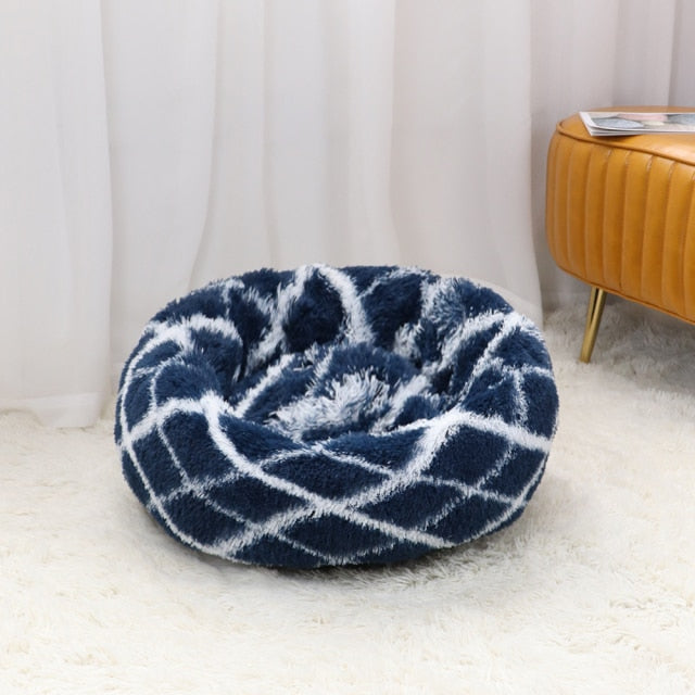 The New Warmth Dog Mat Super Soft Pet Bed Round Long Hair Fall Winter Nest Mat Cat And Dog Mat Small And Medium Mat Portable Pet