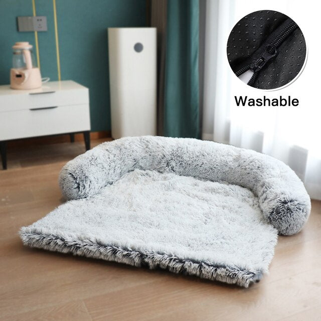 Dog Sofa Bed with Zipper Washable Cat Beds Pet Bed for Large Dog Kennel Removeble Dog Beds Cat Mats Furniture Protective Cover