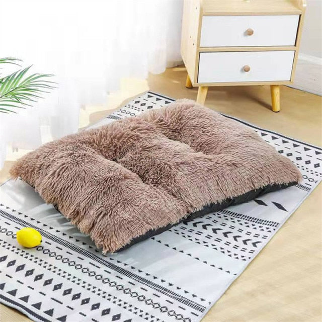 Pet Dog Bed Warm Fleece Nest House Plush Winter Bed Suitable For Medium And Large Dogs And Cats Soft Sofa Cushion