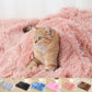 Soft and Fluffy Sleeping Mat Cat Dog Bed Thickened Pet Soft Wool Mat Blanket Mmattress Household Portable Washable Warm Carpet
