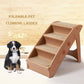 Pet Ladder 4 Steps Small Foldable Dog Stairs Thick Non-Slip Pet Climbing Stairs Cat Dog Steps For Bed Sofa Pet Supplies
