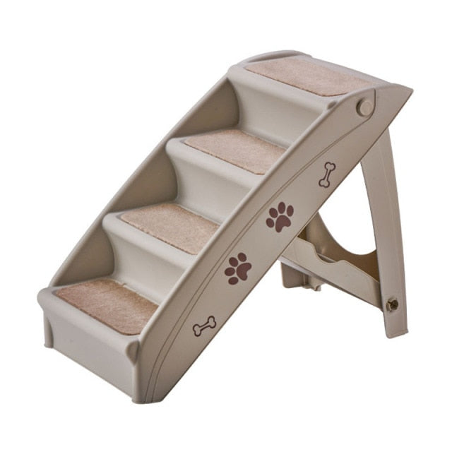 Pet Ladder 4 Steps Small Foldable Dog Stairs Thick Non-Slip Pet Climbing Stairs Cat Dog Steps For Bed Sofa Pet Supplies