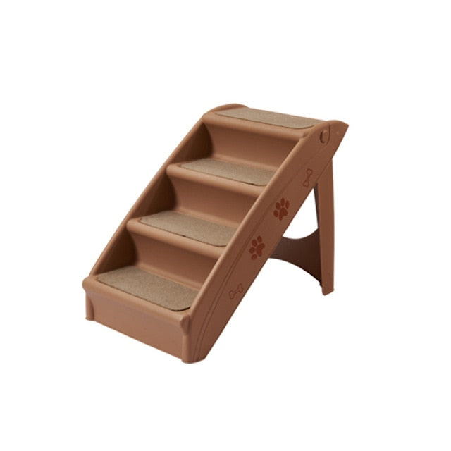 Pet Ladder 4 Steps Small Foldable Dog Stairs Thick Non-Slip Pet Climbing Stairs Cat Dog Steps For Bed Sofa Pet Supplies
