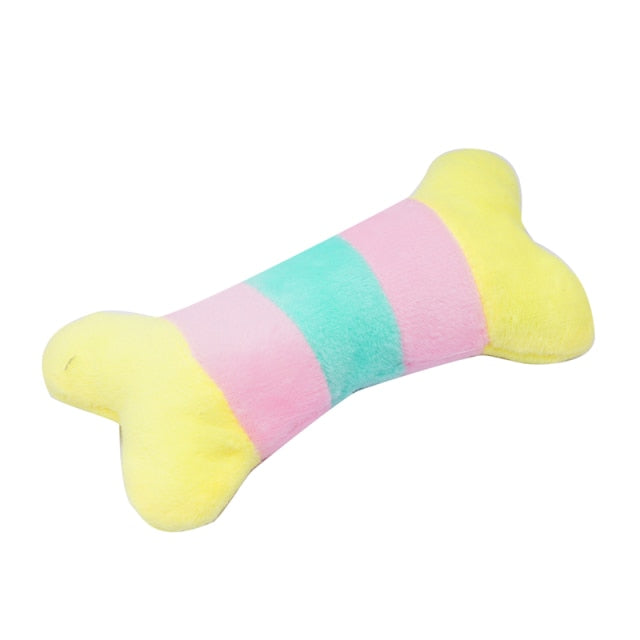 1 PC Cute Plush Pet Toys Squeaky Sound Animal Park Puppy Dog Cat Chew Interactive Toys