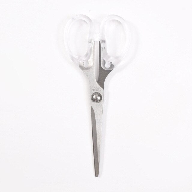 Transparent Rose Gold Office Supplies Color Scissors Colorful Stapler Punch Nail Art Scrub