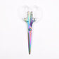 Transparent Rose Gold Office Supplies Color Scissors Colorful Stapler Punch Nail Art Scrub