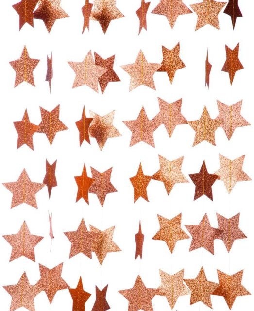 DIY Party Banner Star Round Garlands Flash Paper Garlands Bunting Wedding Baby Shower Birthday Party Decorations Home Decor