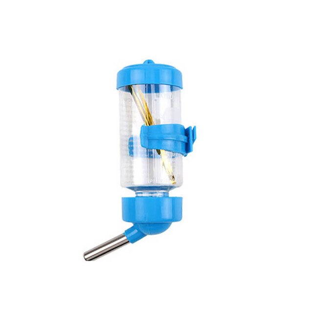 80/125/250ml Plastic Dispenser Hamster Drinking Head Pipe Hanging Dog Water Bottle Drinker for Guinea Pig Squirrel Pet Feeder