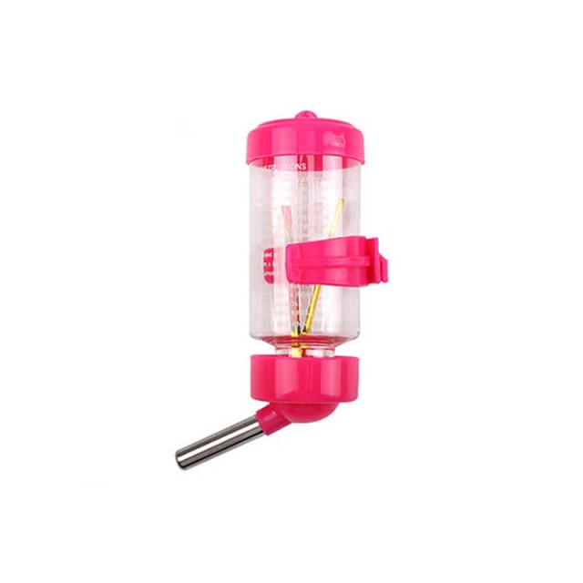 80/125/250ml Plastic Dispenser Hamster Drinking Head Pipe Hanging Dog Water Bottle Drinker for Guinea Pig Squirrel Pet Feeder